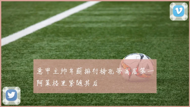 意甲主帅年薪排行榜孔蒂高居第一阿莱格里紧随其后